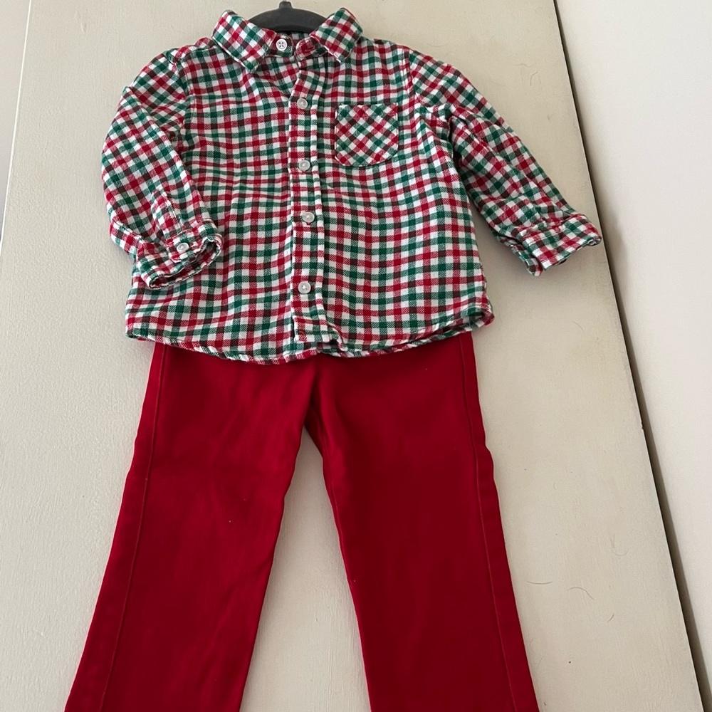 Red & Green Outfit